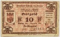 Notgeld Góra Śląska Guhrau Śląsk 10 pfennig fenigów 1920 rok