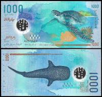 * MALEDIWY 1000 rufiyaa 2015 P-31* UNC * seria A * Polimer- WYJĄTKOWY OKAZ