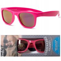 Okulary Przeciwsłoneczne Dziecięce Real Shades Surf - Neon Pink Gloss 3-5