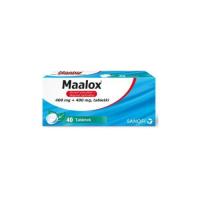Maalox лекарство от изжоги и несварения желудка в форме таблеток 40 шт.