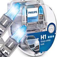 Лампы PHILIPS H1 White Vision W5W XENON EFFECT 12V 55W комплект ламп