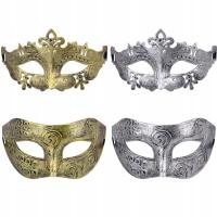 Венецианская Римская карнавальная маска женская мужская 4шт