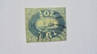 1857 Peru Mi.1 kasowany znaczek, wartość 2400,- Euro