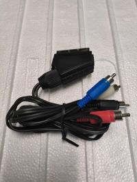 Przewód Euro/4RCA 1m