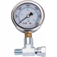 MANOMETR ŻELOWY DO AGREGATU MALARSKIEGO 400 BAR 40MPA ZŁĄCZE TRÓJNIK 1/4