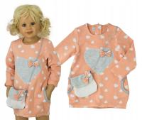 KD503 Sukienka tunika z torebką PL