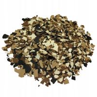 Płatki dekoracyjne do posadzek żywic mieszane Brązowy MIX 100g