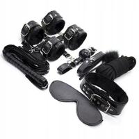 Wieloczęściowy zestaw BDSM - akcesoria uległości i dominacji !