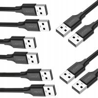 5× Przedłużacz USB B - USB B Ugreen 10309 1 m czarny
