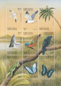 Grenadyny 1999 ** cena 12,90 zł kat.8€ - ptaki