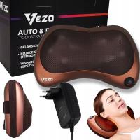 VEZO PODUSZKA MASUJĄCA SHIATSU SZYI KARKU PLECÓW MASUJĄCA MASAŻER RELAKSUJE
