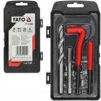 ZESTAW DO NAPRAWY WYMIANY ZERWANYCH GWINTÓW M10X1.0MM 30el. YATO