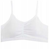 BIUSTONOSZ STANIK TOP DZIECIĘCY BIAŁY 134-140