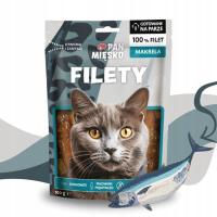 Pan mięsko Smaczne Miękkie Przysmaki dla kota FILETY MAKRELA 100g