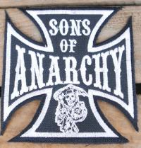 Sons Of Anarchy Naszywka Haftowana Patch Krzyż Nie