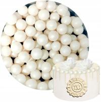 Жемчужины сахарные Жемчужины белые жемчужные блестящие Крещение годовалое Причастие 7 мм