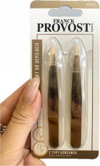 Zestaw 2 pęset do depilacji złote FRANCK PROVOST PARIS
