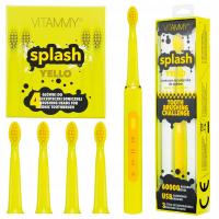 VITAMMY SPLASH YELLO Szczoteczka soniczna 8 lat + żółta + Końcówki do szczoteczek VITAMMY Splash Yello 4 sztuki