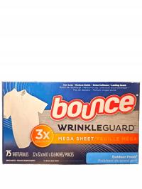 Chusteczki Zapachowe do Suszarki Bounce Wrinkle Guard Outdoor Fresh 75 szt