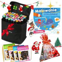 GOTOWA PACZKA NA MIKOŁAJA MIKOŁAJOWE PREZENTY MARKERY KOLOROWANKA ZABWAK A1