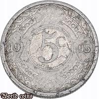 5 CENTÓW 1995 ANTYLE HOLENDERSKIE