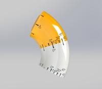 Protopipe ⌀76.1 R95 Element do prototypowania układu rurowego 45°