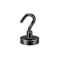 UCHWYT MAGNETYCZNY HACZYK 16x5mm, MOCNY MAGNES CZARNY, HUNTER, UDŹWIG 8 KG
