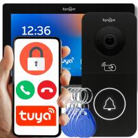 ВИДЕОДОМОФОН WIFI TUYA ПРОВОДНОЙ ВИДЕОДОМОФОН КОМПЛЕКТ RFID СЧИТЫВАТЕЛЬ ДВЕРНОЙ ЗВОНОК