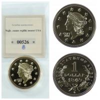 Replika monety 1$ dolar Liberty Head z 1849 roku