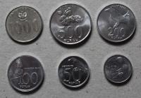 Indonezja 1994-2010 Zestaw monet obiegowych - 6 sztuk
