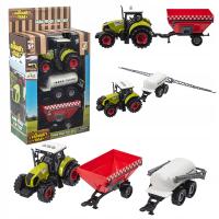 ТРАКТОР СЕЛЬСКОХОЗЯЙСТВЕННЫЙ ТРАКТОР С 2 ПРИЦЕПАМИ МАШИНА ОПРЫСКИВАТЕЛЬ