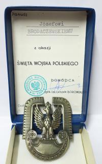 ORZEŁ NA CZAPKĘ WOJSKA LOTNICZE III RP Z NADANIEM DOBRA SZCZECIŃSKA OD PPŁK