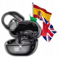 Наушники Bluetooth с Ai переводчиком 135 языков водонепроницаемый до 90h Ipx5