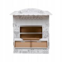 Duży Stragan Tekturowy Zabawa w sklep Pomysł na prezent dla dzieci