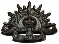 Odznaka z kapelusza australijskiego po kapitanie S. Koziarze PSZ Tobruk