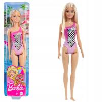 BARBIE LALKA W RÓŻOWYM STROJU KĄPIELOWYM MATTEL BLONDYNKA D-725