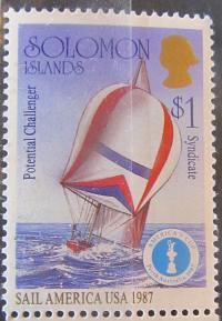 W-py Salomona kolonia brytyjska stary znaczek (6/21