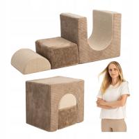 Piankowy plac zabaw Klocki SENSORYCZNE dla dzieci FizjoMommy Progress