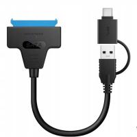 Adapter USB 3.0 i Type-C na SATA III 2 w 1 do 2,5-calowego dysku twardego SSD HDD