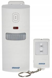 Alarm przenośny ORNO OR-MA-711 z syreną 100 dB Czujnik ruchu Pilot