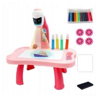 Różowy Stolik Projektor do Rysowania Mazaki Robot