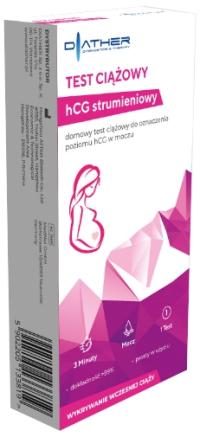 Тест на беременность ХГЧ струйный Diather 1 шт.
