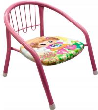 KRZESEŁKO DLA DZIECI Z OPARCIEM SKŁADANE METALOWE PISZCZĄCE MIX KOLORY