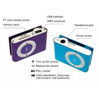 Mini Portable USB Mp3 Player Mini Clip mp3 Waterproof Sport Compact 72