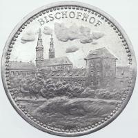 Nysa, 50 fenigów 1921, aluminium, Bischofhof, rzadkość, znakomity stan!