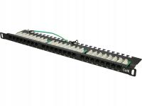 Patchpanel 24 porty CAT6 UTP 0,5U 19