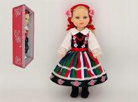 Кукла 38см в народном костюме с польским голосом поет и говорит по-польски