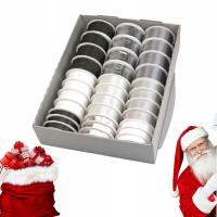 TASIEMKA WSTĄŻKA SATYNOWA MIX na kokardy do prezentów ŚWIĘTA BOŻE NARODZENI