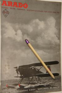 Люфтваффе реклама ARADO FLEUGZEUG BABELSBERG Третий рейх 1939, II WS, WWII