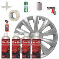 4× Moto Dip Pro Arctic Silver Aluminium Srebrny OEM 400ml usuwalny lakier + 5 innych produktów